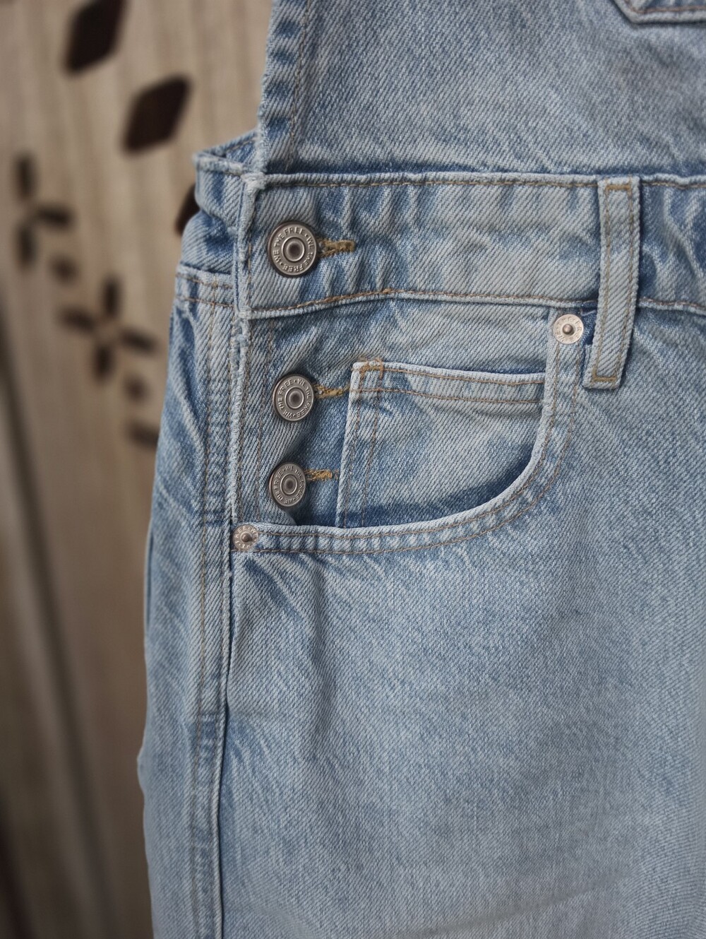 NWT We The Free Good Luck Barrel Overalls By Free People in Going Steady - Picture 6 of 10